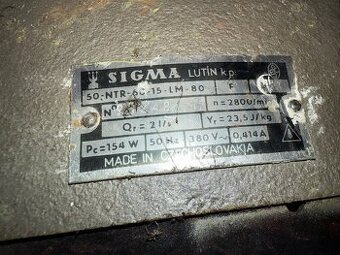 Čerpadlo Sigma 50 NTR 60-15 LM 80, 400 V