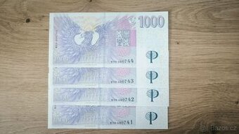 1000Kč s přítiskem