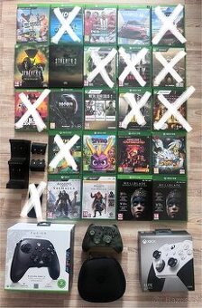 Hry a ovladače Xbox One a Series X