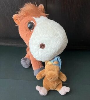 2x nový plyšák kůň