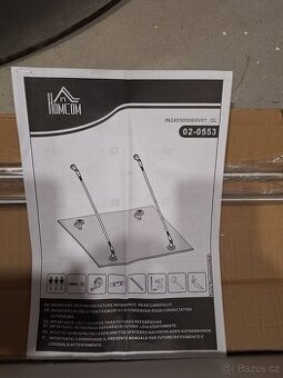 uchycení (set) na skleněný přístřešek,