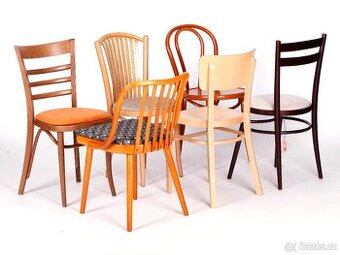 Židle TON, mix 6 ks, nikdy nepoužité.