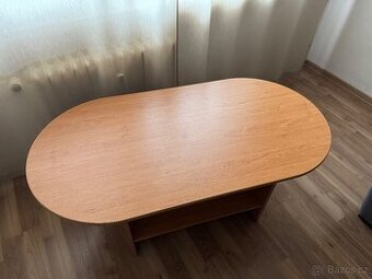 Konferenční a odkládací stolek oválný