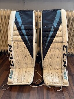 Brankářské hokejové betony CCM, 34+2, bílomodré