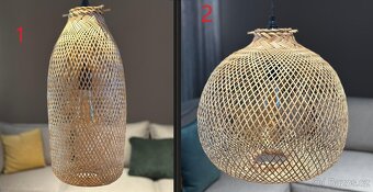 Designový závěsný lustr přírodní