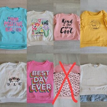 Mikinya pro holčičku vel. 98-104