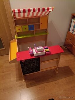 Dětský obchůdek včetne pokladny a přislušenstvi