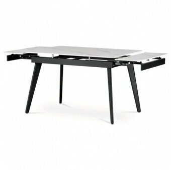 Jídelní stůl rozkládací bílý HT-405 120-180x80cm HT-405