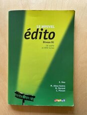 Učebnice, pracovní sešit Édito B1 z francouzštiny + CD, DVD