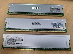 1 kus RAM GeIL GX24GB6400DC 800MHz DDR2 2GB