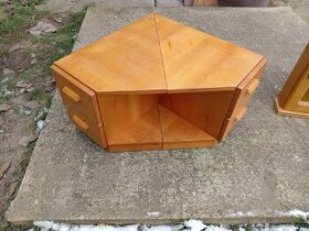 2-dílná rohová skříňka, stolek