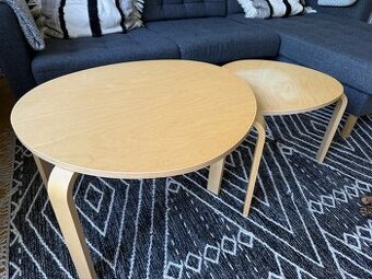 Sada stolků Ikea, sada 2 ks, bříza dýha