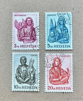 Známky Švýcarsko 1961, Mi. 738-41