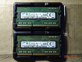 Prodám 8 GB RAM (2x4 GB) do notebooku Samsung