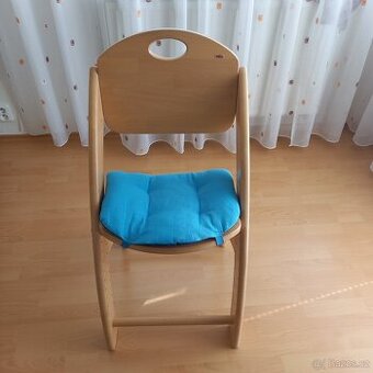 Dětská rostoucí židle z masivu