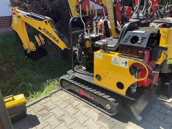 Minibagr 760 kg, diesel, šířka 70 cm, s mimoosým kopáním