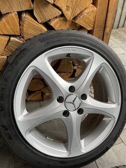 Zánovní alu kola 5x112 včetně letních pneu 225/45R17