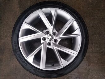 Prodám orig. alu zimní sadu 18" Škoda Scala - 1