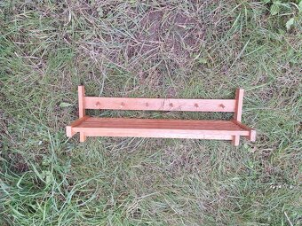 Polička /věšák skládací celodřevěný