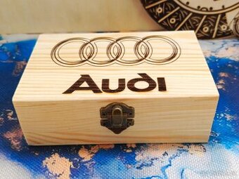 Dřevěná krabička Audi