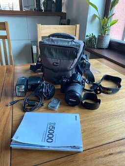 Nikon D5000+objektiv- 18-105 AF-S DX VR