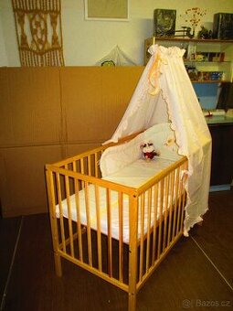 dětská poloh.postýlka+nebes.set-2x prán