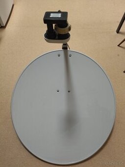 KVALITNÍ PAROBOLU 80 CM, KONVERTOR, KOAXIÁL