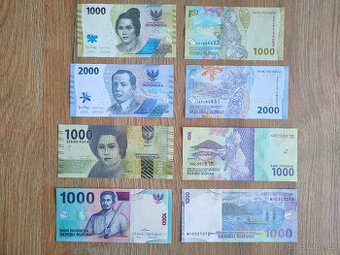 4 bankovky z Indonésie