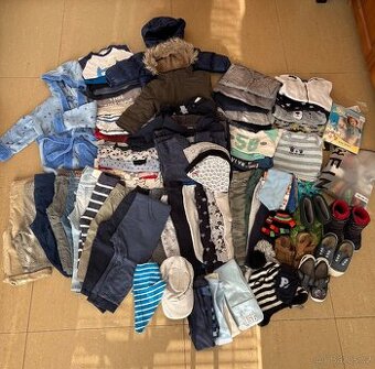 Balík oblečení kluk 86/92 - podzim/zima/jaro