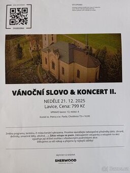 Vstupenka na koncert Richarda Krajča v kostele Chotěvice