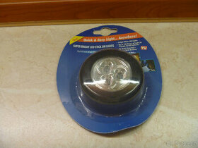 Světýlko dotykový, Led, 3 bodový, černý nový. Bodovka.