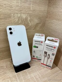 APPLE IPHONE 12 128GB WHITE 100% BATERIE - ZÁRUKA -