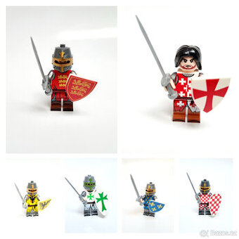 Minifigurky rytíři (9), typ Lego