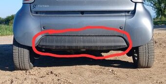 Smart fortwo 450, zadní nárazník spodní část