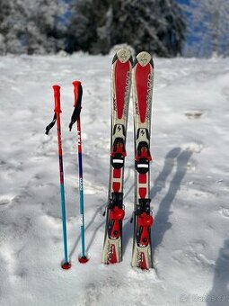 Dětské lyže Blizzard Race 100 + nové hůlky - super stav