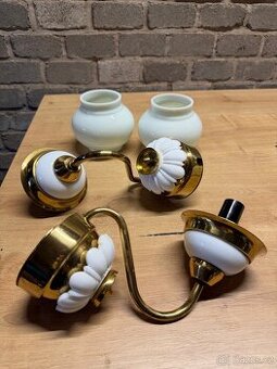 Art Deco nástěnné lampy /opálové sklo