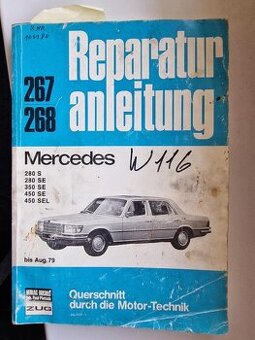 Katalog dílů + dílenská příručka Mercedes W116