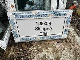 Plastové okno 1090x590 SKLOPNÉ
