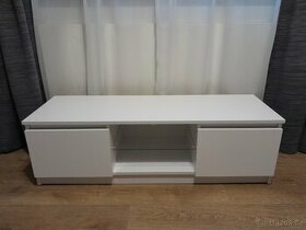 TV stolek bílý lesk, 120 cm - NOVÝ