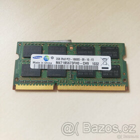 Samsung 2GB DDR3 SO-DIMM Ram paměť 2Rx8 PC3-10600S-09-10-F2