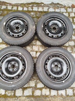 Zimní sada Škoda Rapid Fabia , Disky 5x100 a pneu 185/60R15