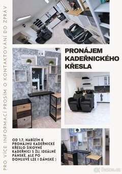 Pronájem kadeřnického křesla