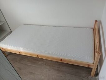 Postel masiv 90x200, nová matrace