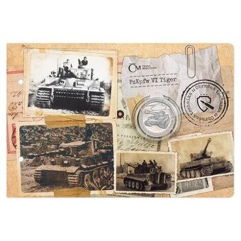Stříbrná mince Obrněná technika - PzKpfw VI Tiger proof