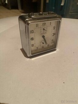 Retro budík Junghans – kovový, sběratelský kousek