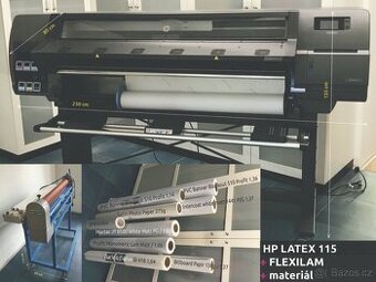 HP Latex 115 - Flexilam 1100 + materiál