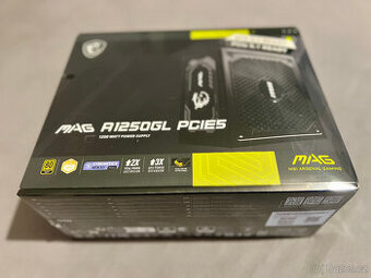 Zdroj 1250W MSI MAG A1250GL PCIE5, nerozbalený - nový