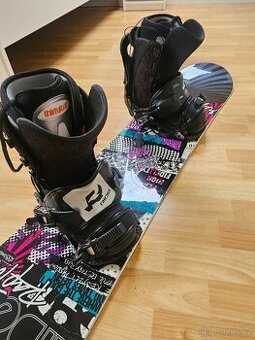 Snowboard Ride 138 s vázáním a botami