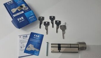 Cylindrická bezpečnostní vložka FAB 30+65 s knoflíkem