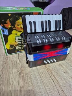 Nová tahací harmonika dětská-větší/ akordeon černý